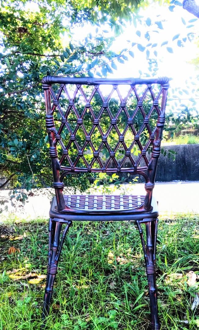 DESSI MOBELフィリピナス アンティーク ガーデニングチェア アルミ製