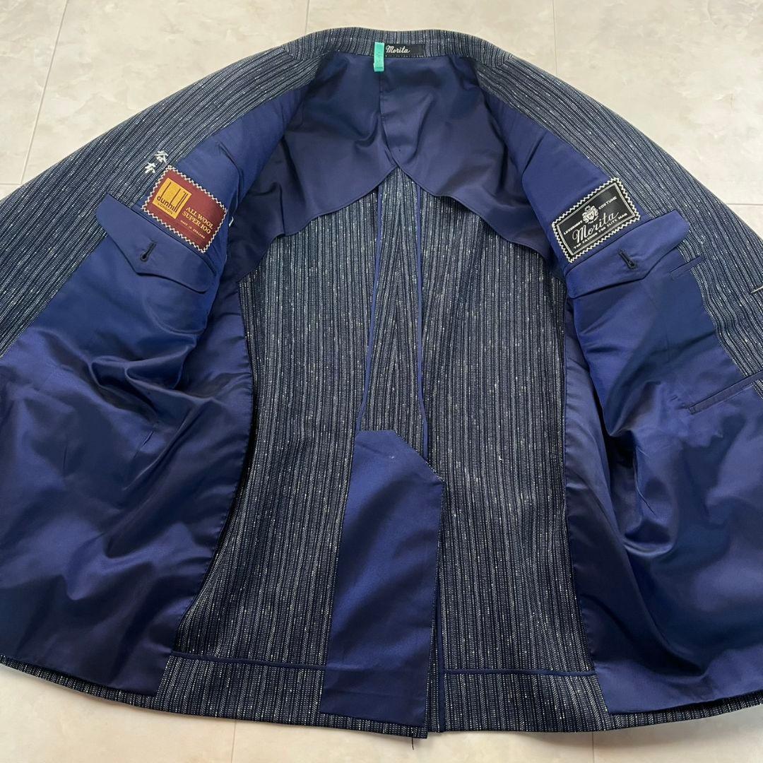 90s 豪華5点セットダンヒル生地 セットアップ スーツ シャツネクタイ ピンズ