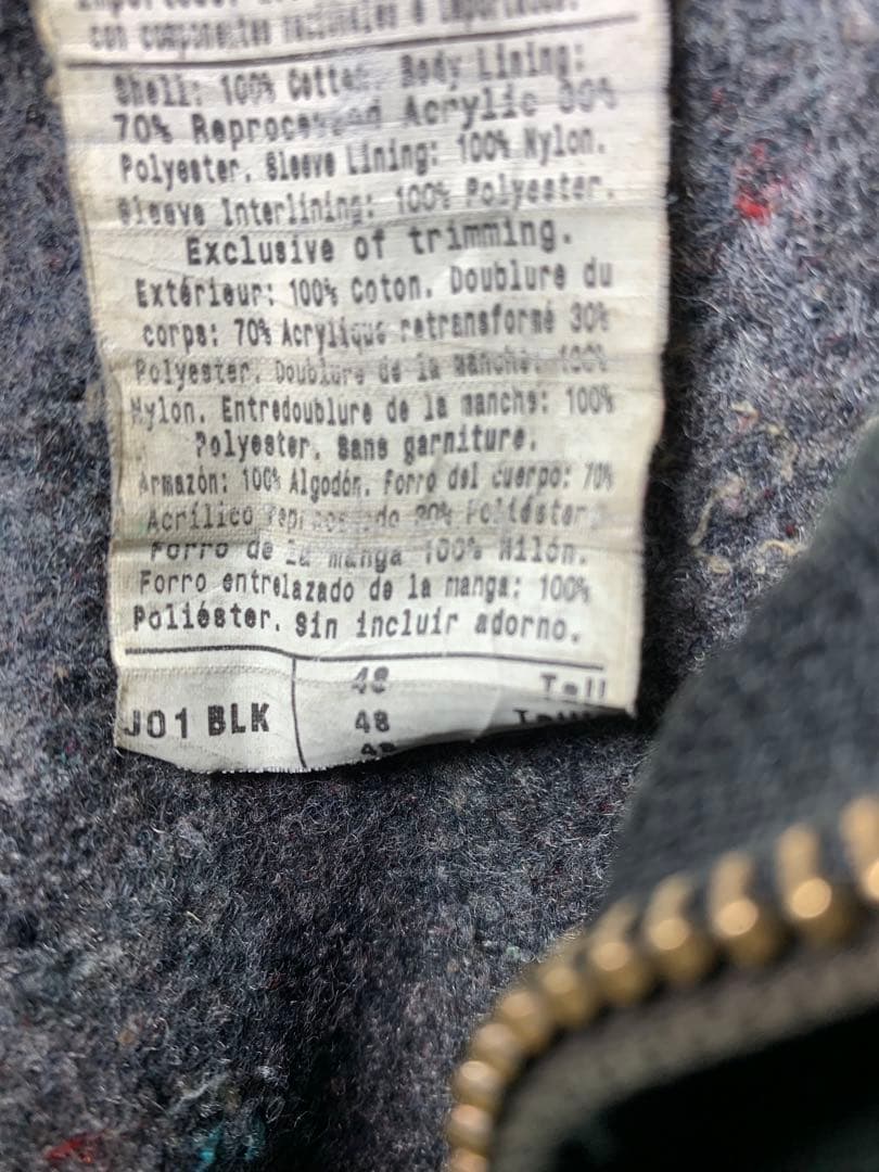 carhartt カーハート デトロイトジャケット 企業ロゴ フェード 黒