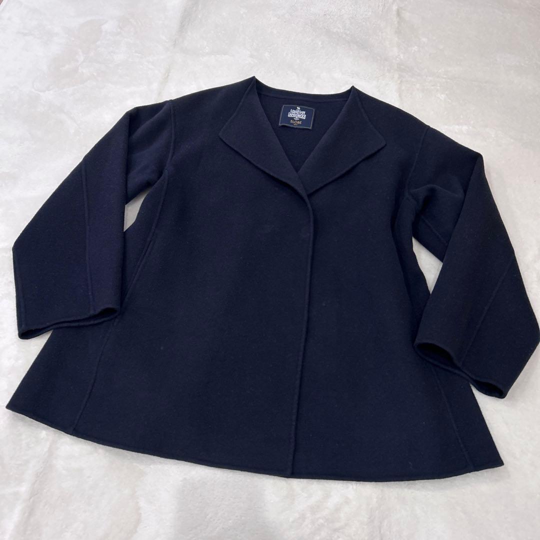 SLOBE IENA × HAMILTON ダブルフェイスショートコート