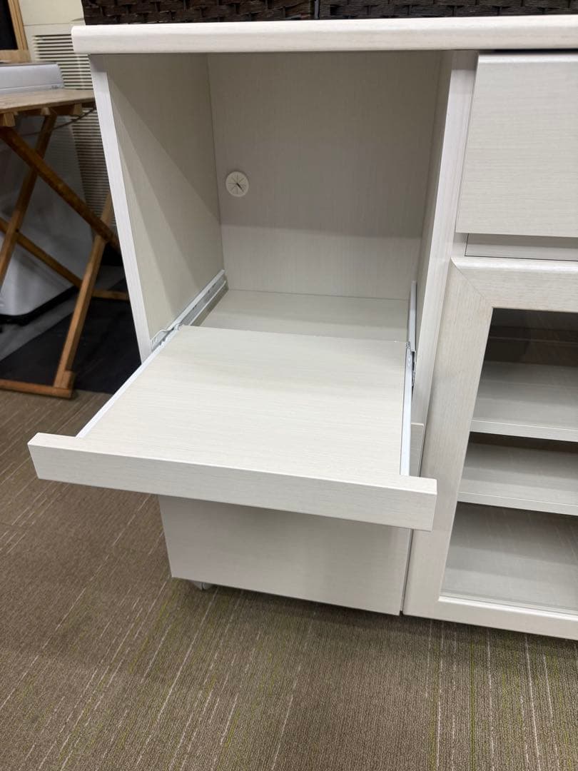 【洗浄消毒作業済】CAINZ レンジ台　食器棚　アペルト　APR-8575SL