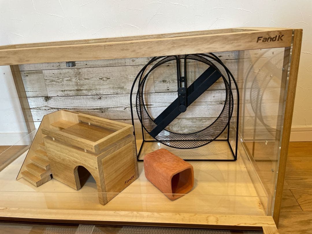 FandK 小動物 木製ケージ ハリネズミ