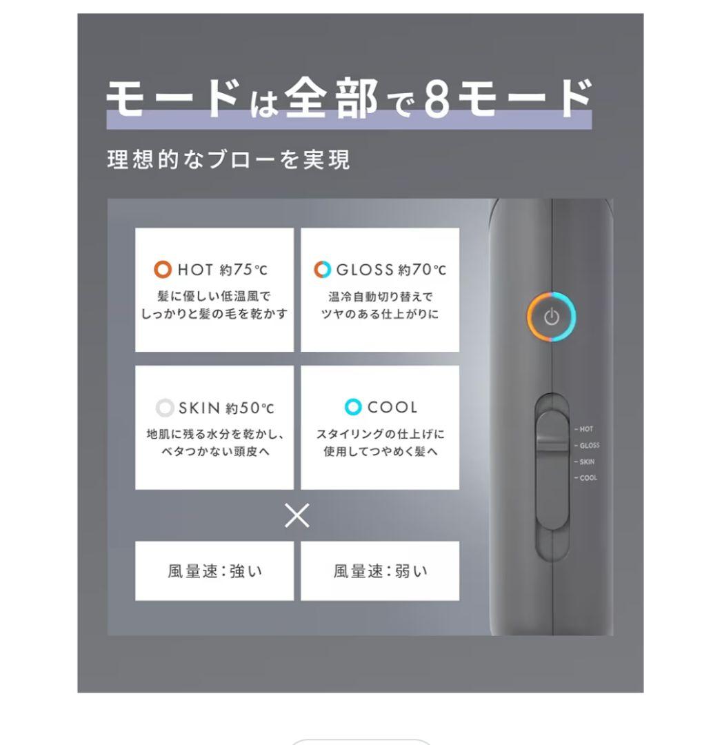 SALONIA スムースシャイン ドライヤー　ヘアドライヤー　中古品