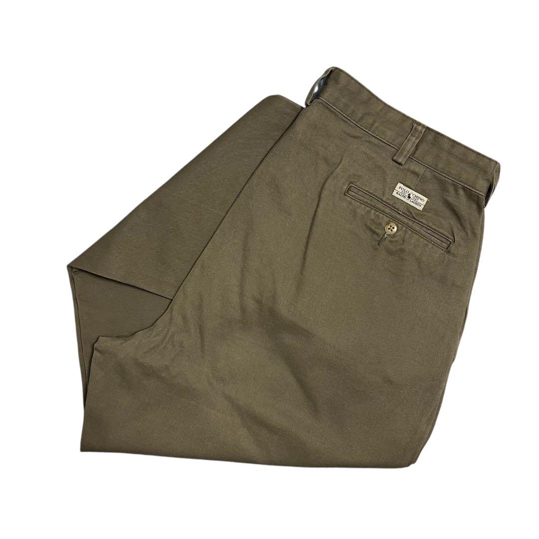 希少カラー　90s ANDREW PANT W36 L30 オリーブ　ポロチノ