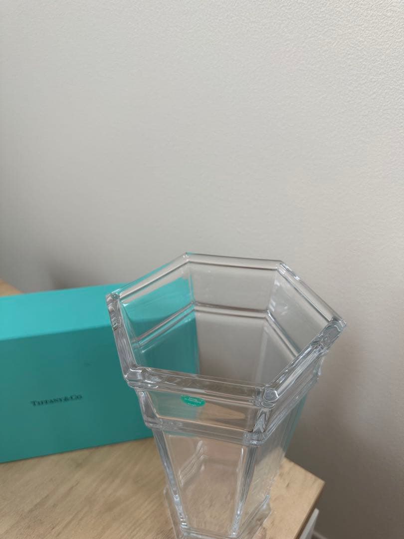 Tiffany & Co. 六角形ガラス花瓶