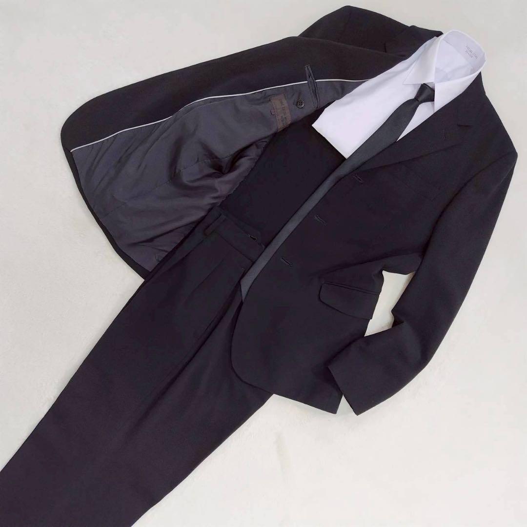美品 コムサデモード フォーマル メンズ スーツ 礼服喪服 セットアップ 就活