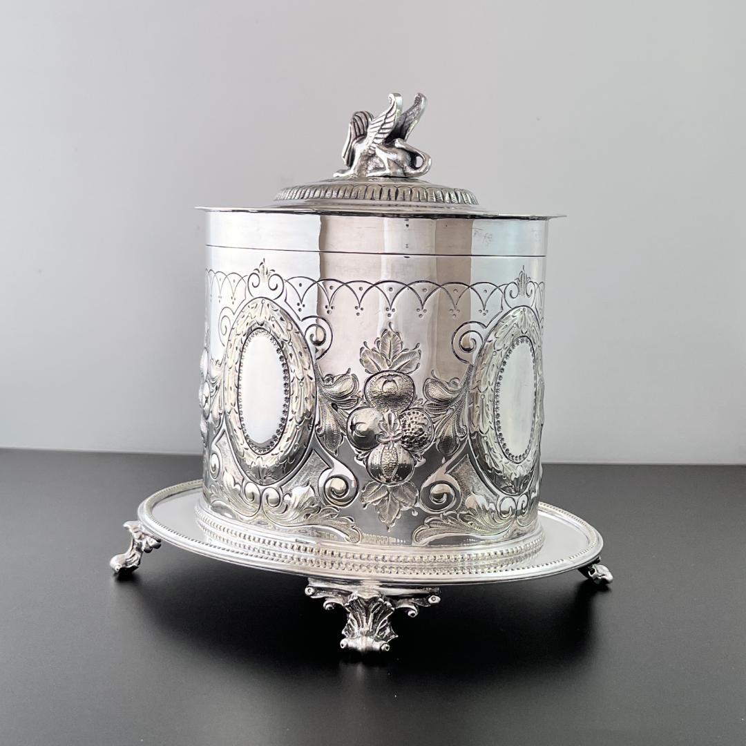 【Mappin & Webb】 ビスケットボックス/クッキージャー