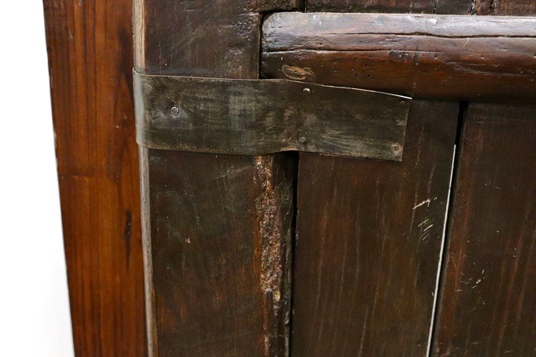 GMGH477○年代物 蔵扉 両開き 時代扉 建具 オブジェ 稀少 アン