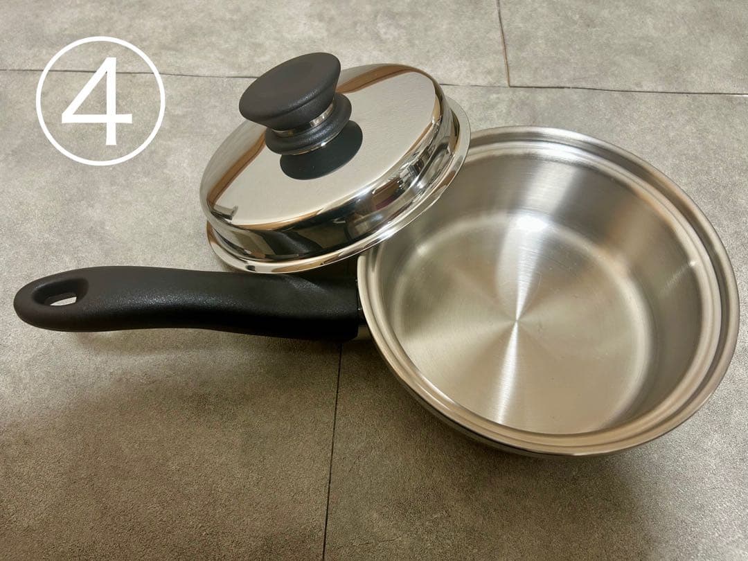 【ほぼ未使用】Amway クィーンクック 鍋セット ステンレス IH対応