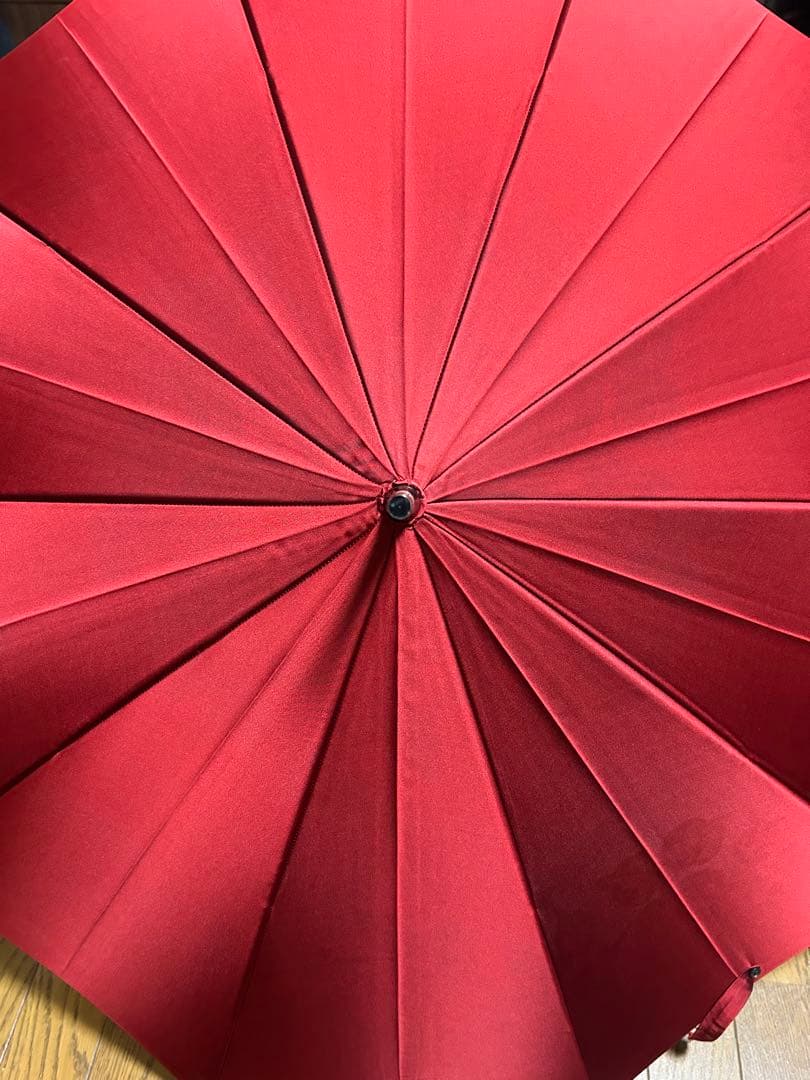 米田正一商店　雨傘　手彫りの柄