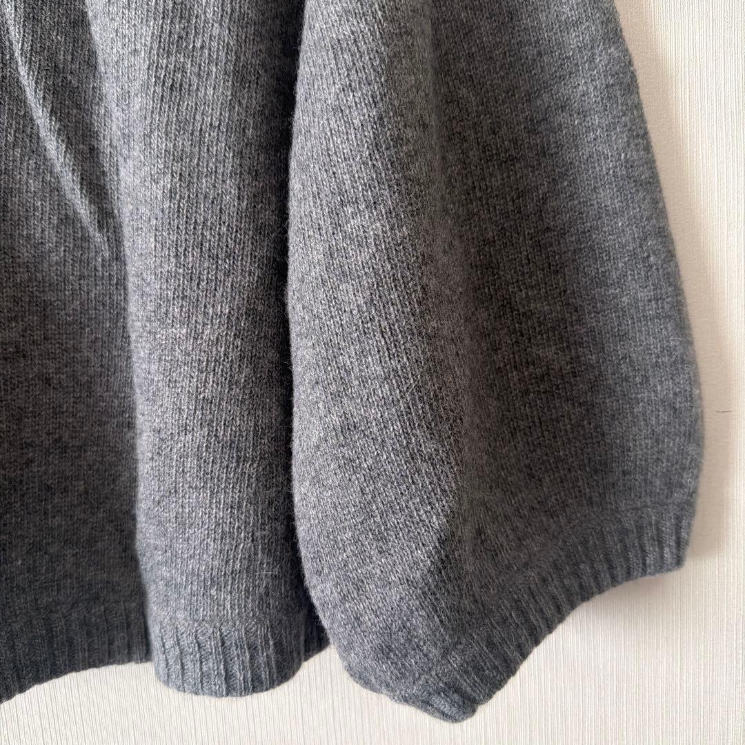 BURBERRY BLUE LABEL ケーブルニットカーディガン 38 グレー