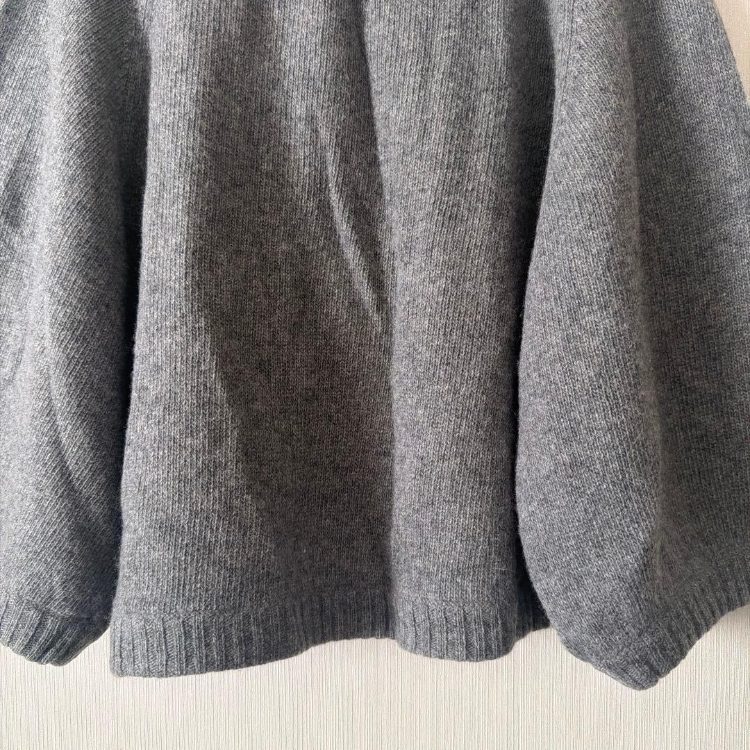 BURBERRY BLUE LABEL ケーブルニットカーディガン 38 グレー