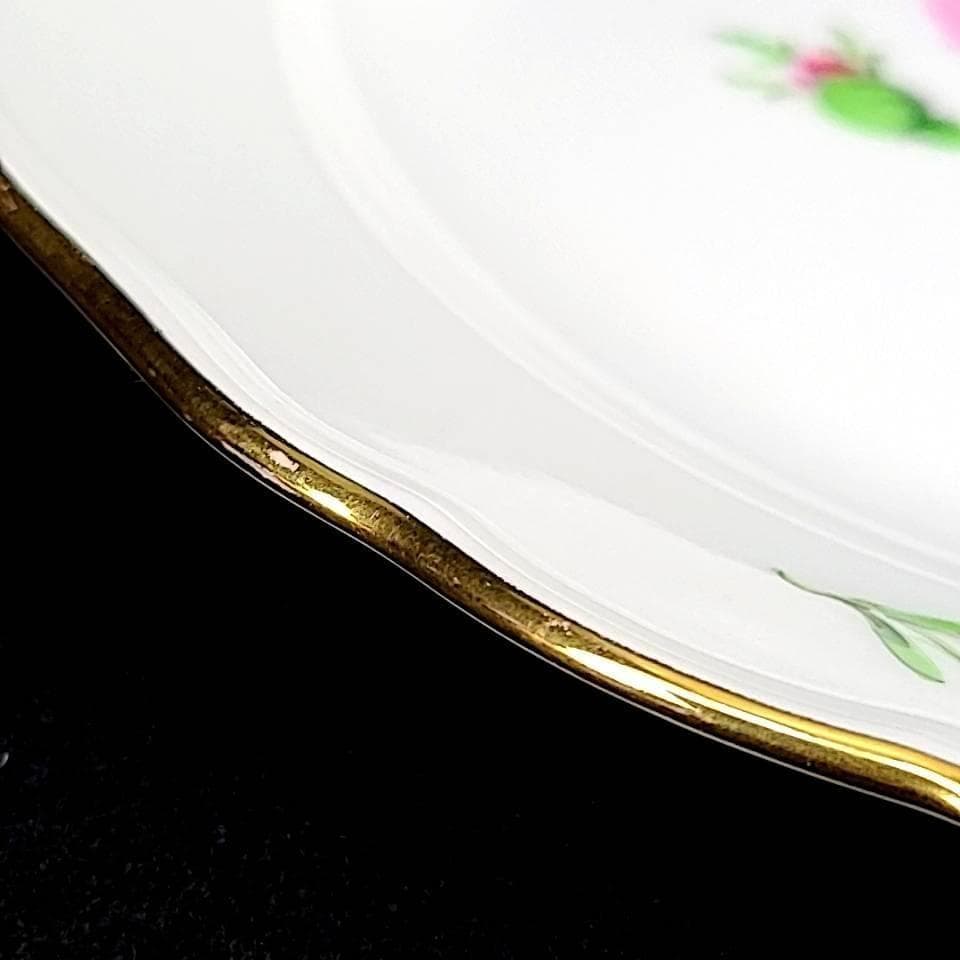 ●美品＊マイセン　ピンクローズ　マイセンのバラ　デザートプレート　18cm 1