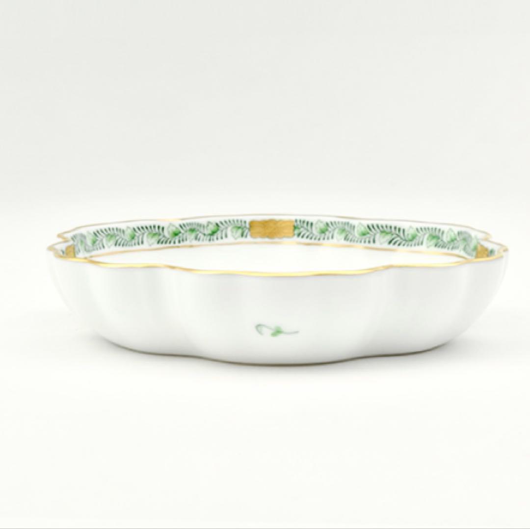 Herend Apponyi Green スイーツディッシュ　3枚セット