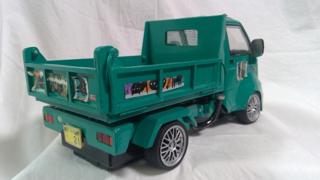 トイラジコン軽トラックをダンプカーに改造品＊価格相談等お気軽にコメントどうぞ