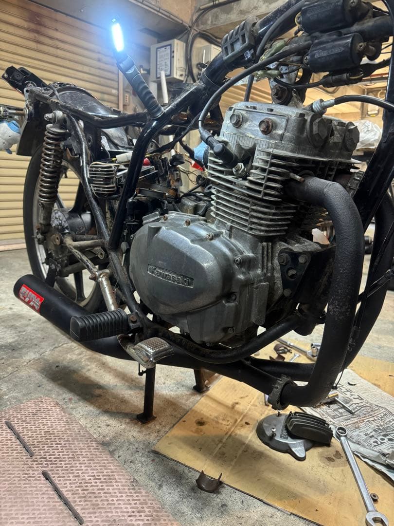 値下げ交渉可　当時物　z250ftマフラー　インナーサイレンサー付き