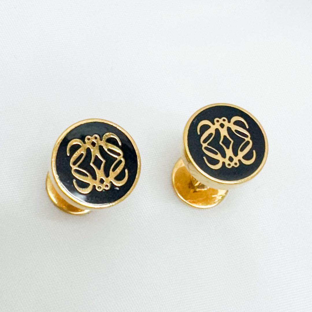 LOEWE ゴールド ブラック カフリンクス