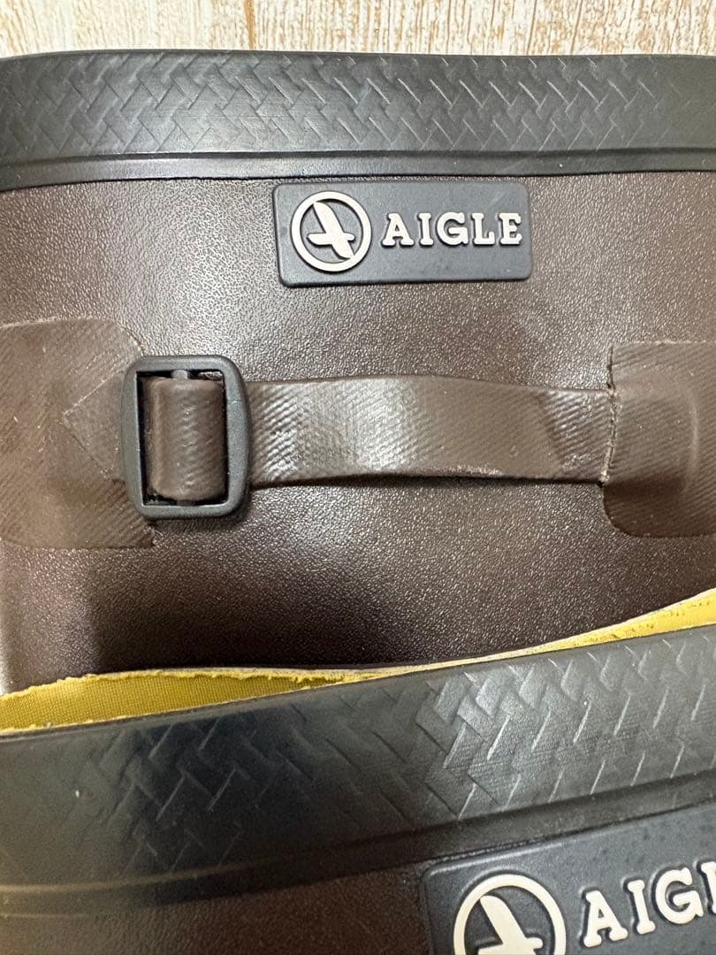 25.5～26cm★美品AIGLEレイン ブーツ41エーグルラバーブーツ 長靴