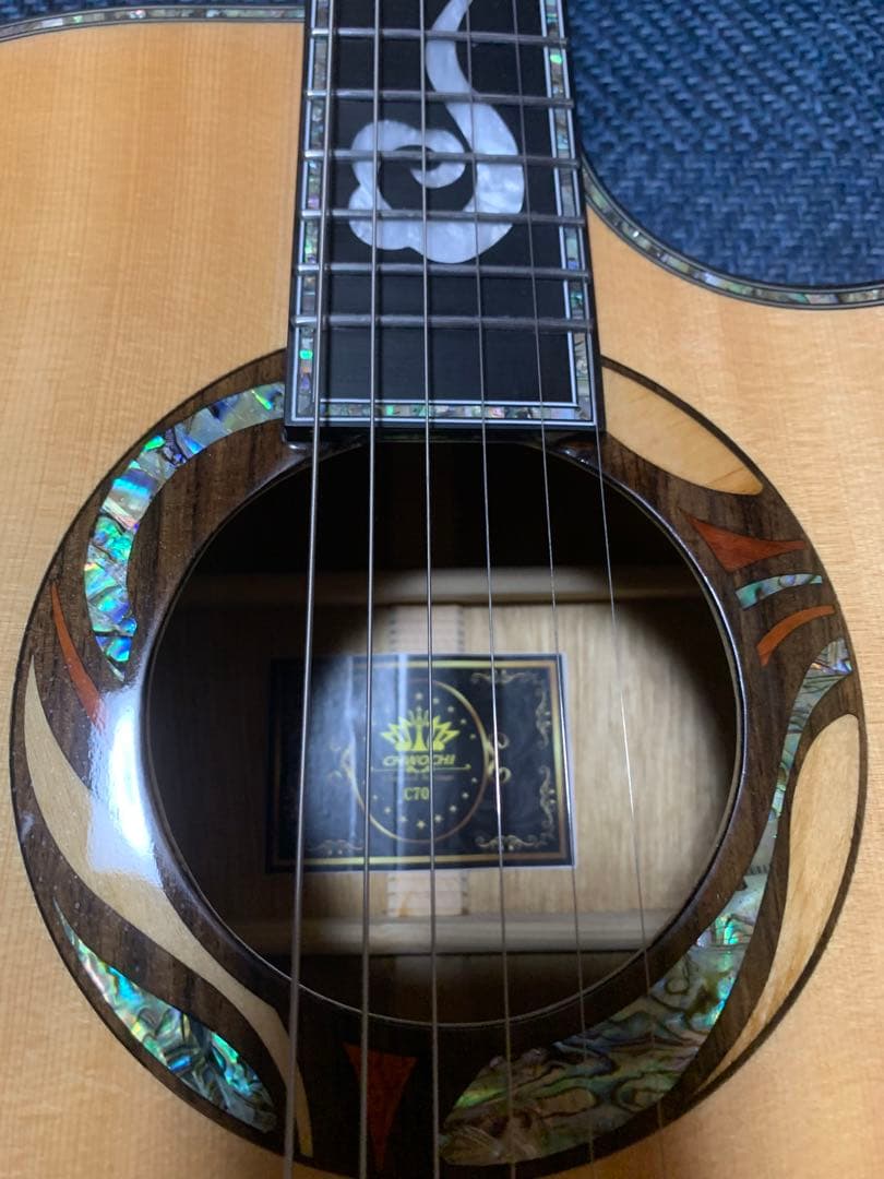 アコースティックギター　豪華インレイ　新品未使用　フォークギター