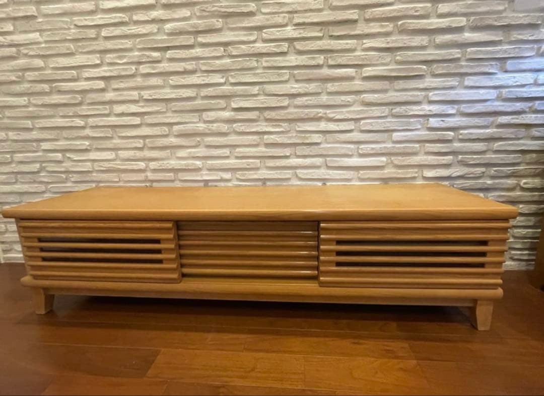 【最終値下げ】ナチュラルウッド　リビング サイドボード ローボード　テレビ台