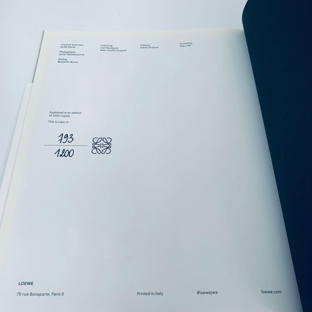 【非売品】LOEWE ロエベ 2015春夏 ビジュアルブック 1200部限定