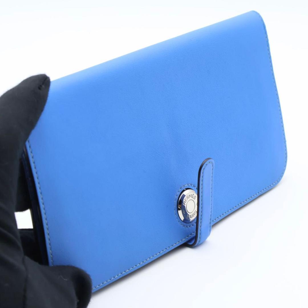 【極美品】HERMES ドゴンロング　ヴォースイフト　ブルーパラダイス　長財布