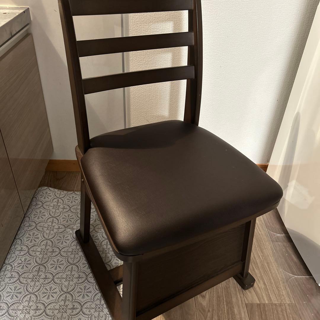 YAMAZEN ダイニングこたつチェア 暖　2個セット