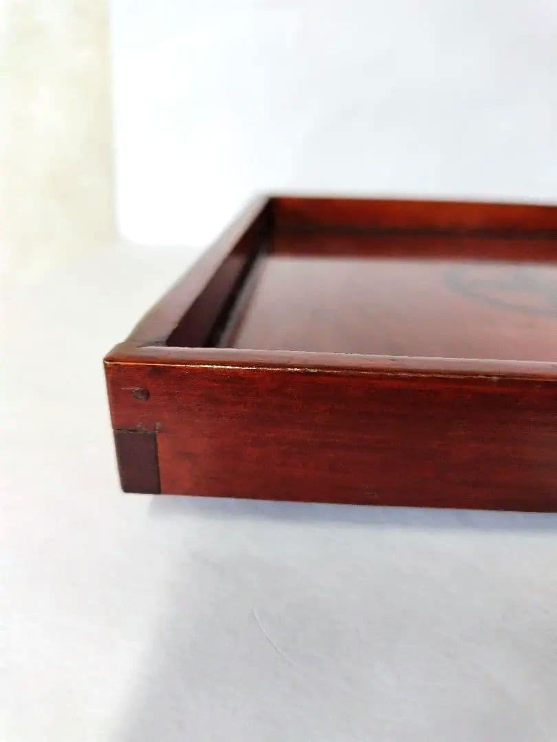 【希少品】古物　伊勢春慶　胡桃脚膳　くるみ脚膳　 岡村長四郎　アンティーク