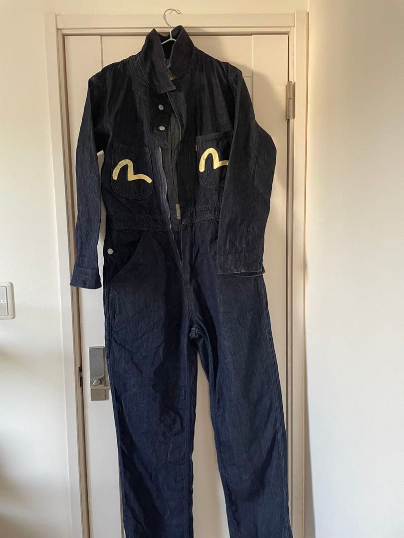 【(^^)】Evis エヴィスジーンズ　つなぎ　サイズ40