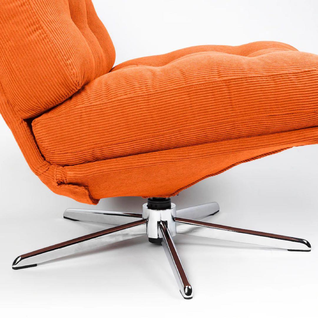 【『新品□未開封』】ディヴリンゲ IKEA 回転パーソナルチェア オレンジ