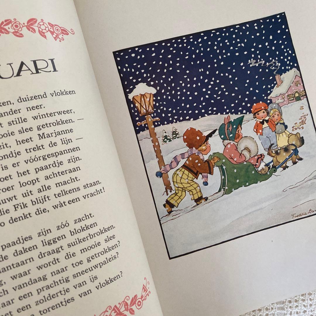 1928年　オランダの希少な絵本　Freddie Langeler 洋書　古書