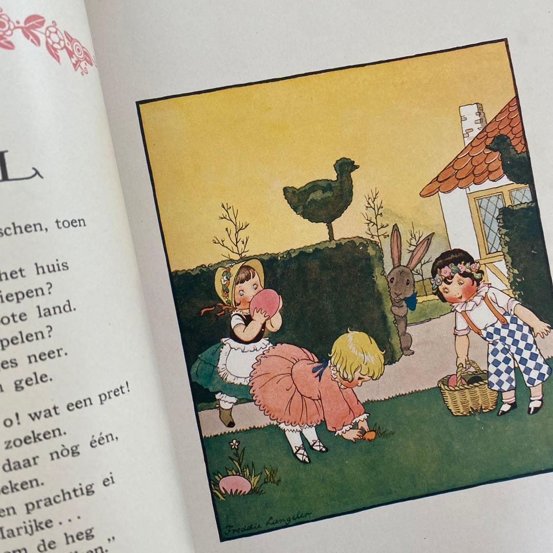 1928年　オランダの希少な絵本　Freddie Langeler 洋書　古書