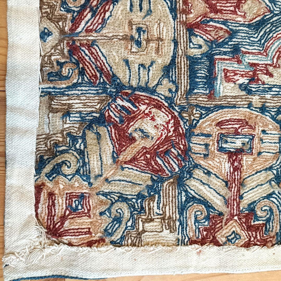 【はる】80s 総刺繍！ ヴィンテージ タペストリー ヴィンテージラグ