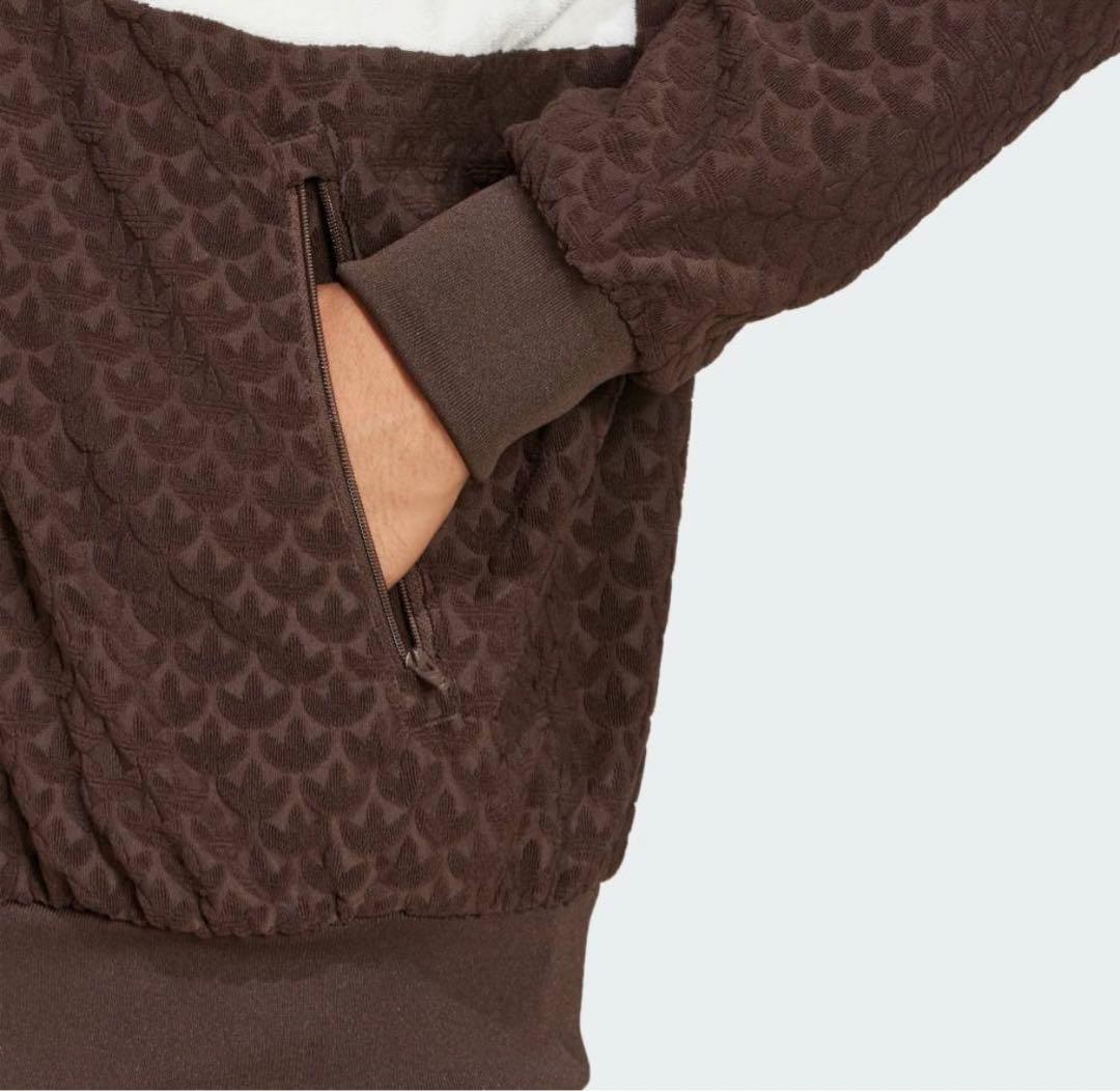 【ゆう】adidas トラック ジャケット ブラウン/Lサイズ