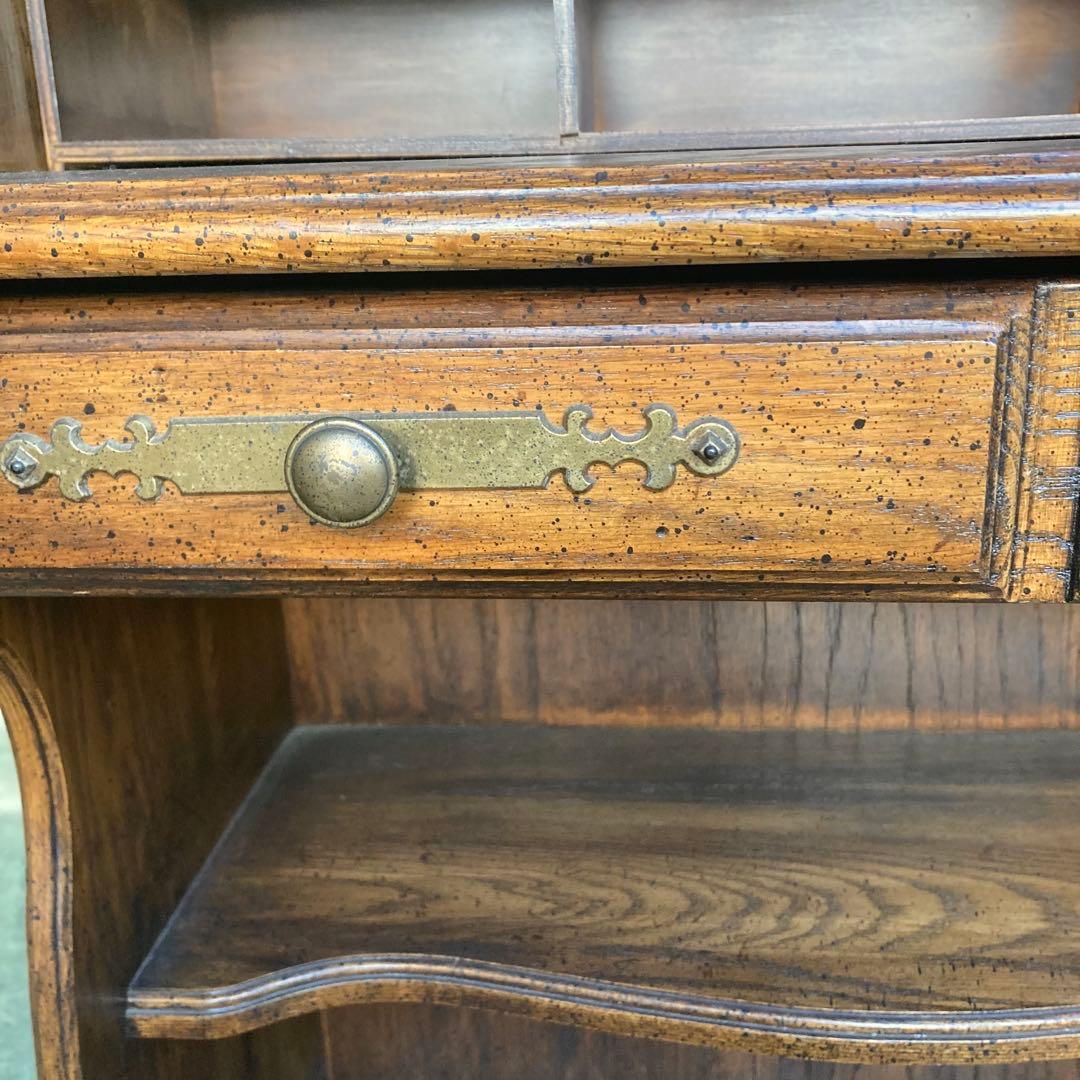 アンティーク　ヴィンテージ　蛇腹　ライティングビューロー　デスク　机　ドレッサー