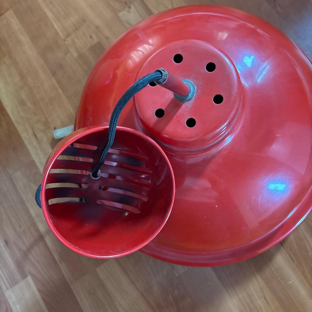 ビンテージ　昭和　照明器具　ペンダント　赤