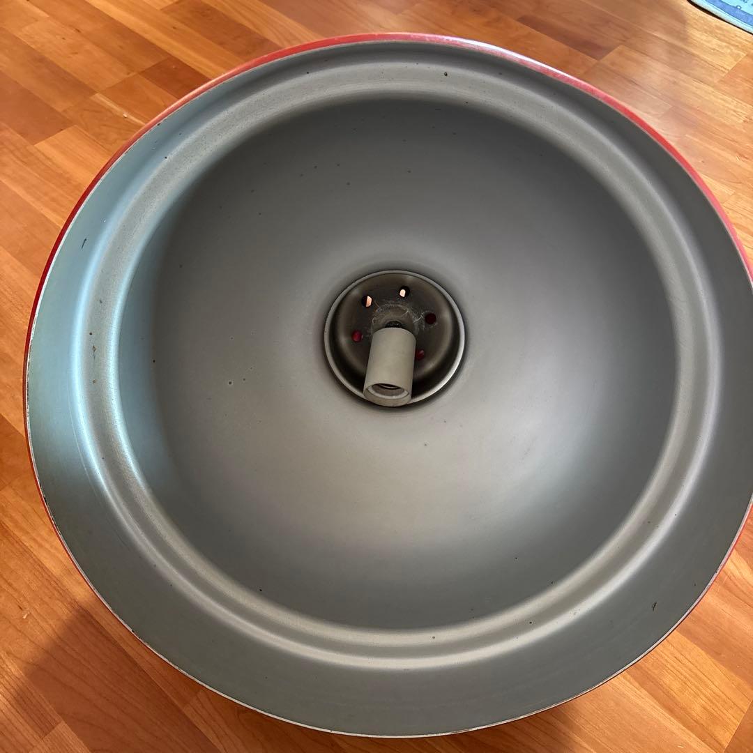 ビンテージ　昭和　照明器具　ペンダント　赤