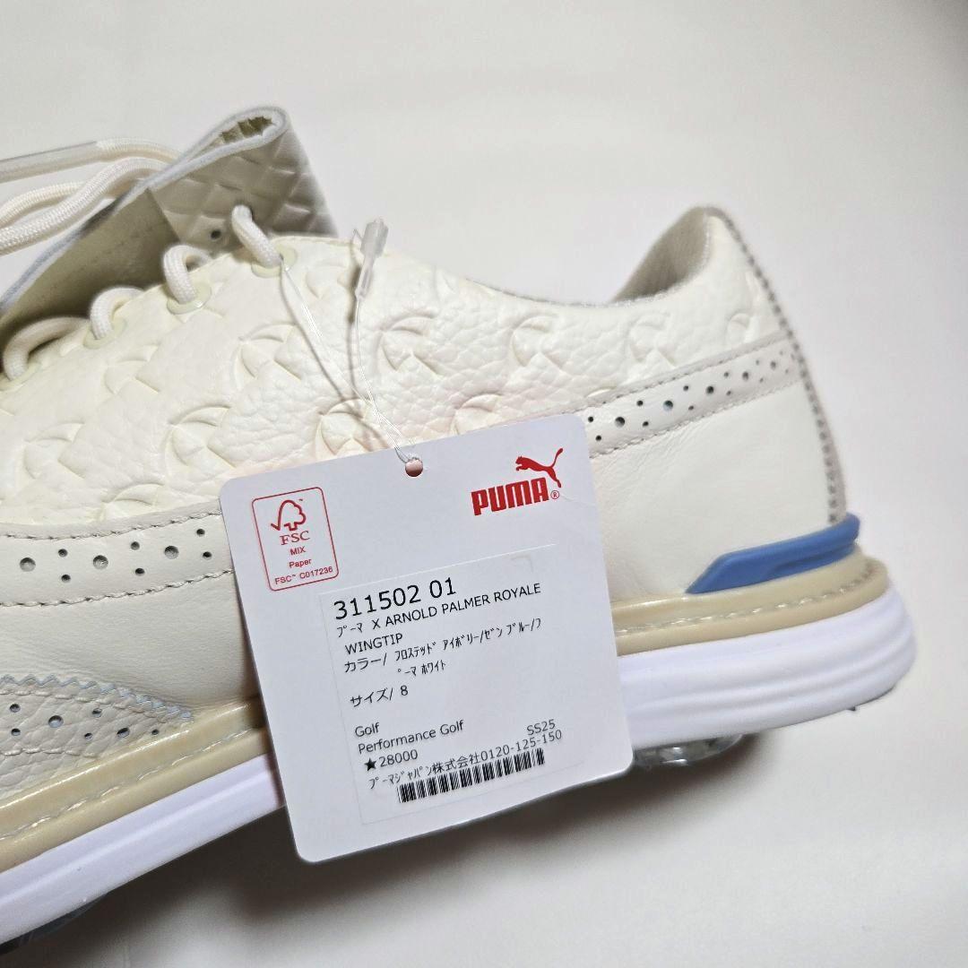【新品】プーマゴルフ×アーノルドパーマー ウィングチップ シューズ 27㌢