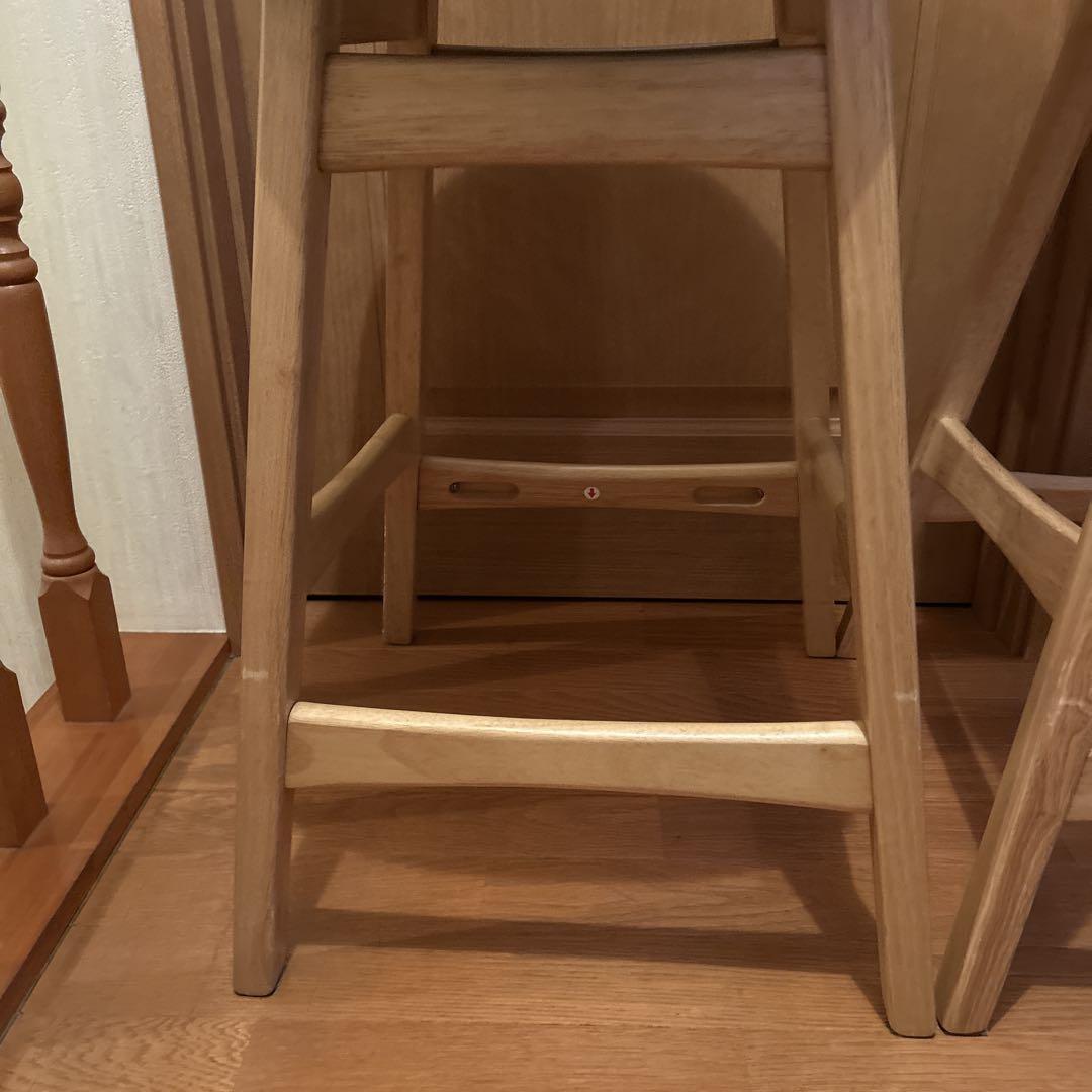 希少 ニトリ フィルン カウンターチェア ウッドチェア 美品 2脚セット