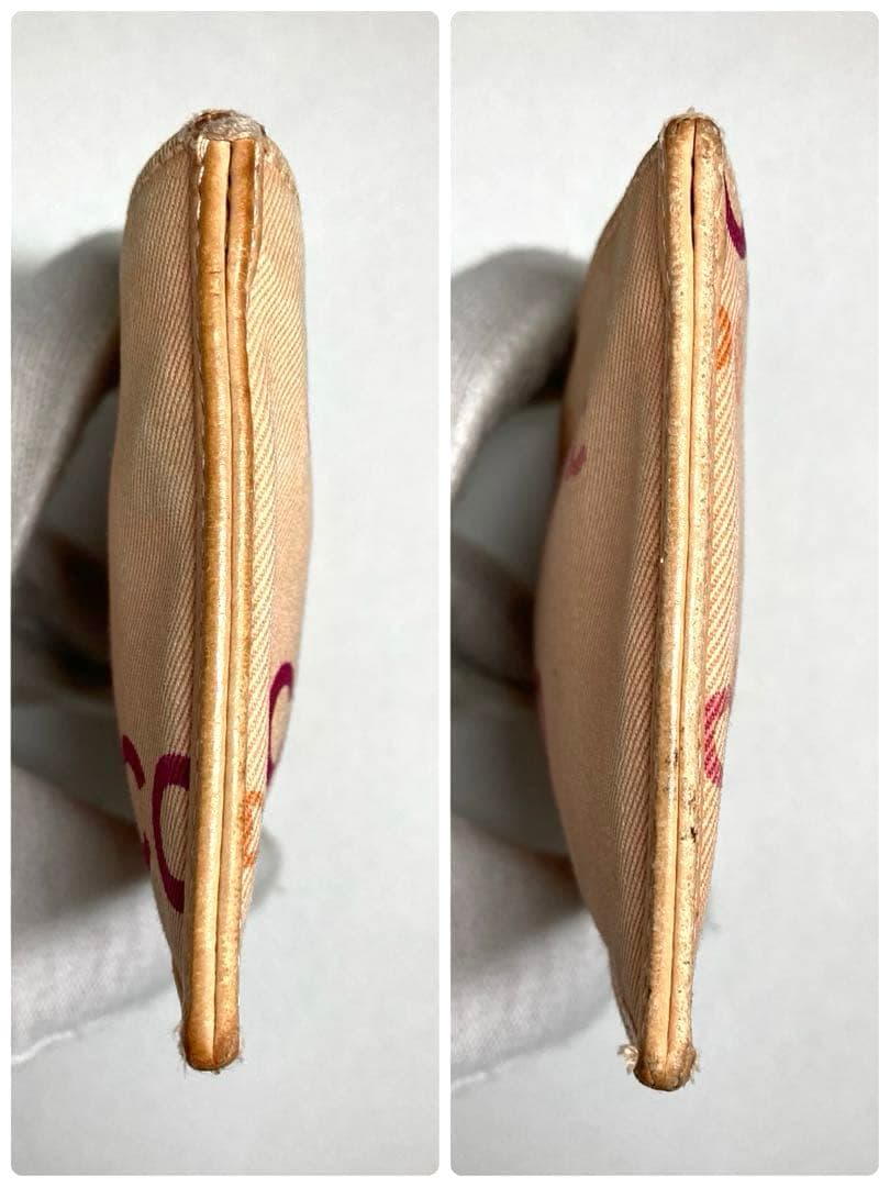 シャネル　キャンバス　キーリング付き　ケース　カードケース　箱付き