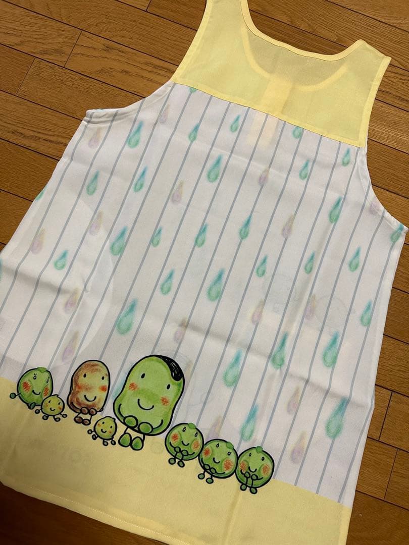 【学研】そらまめくん＆くれよんくろくんエプロン