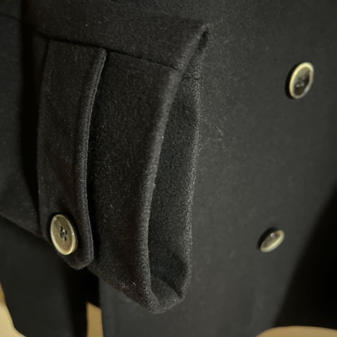 m*8様 ヒューゴボス　PコートHUGO BOSSウールカシミヤ56XXL紺色ネ