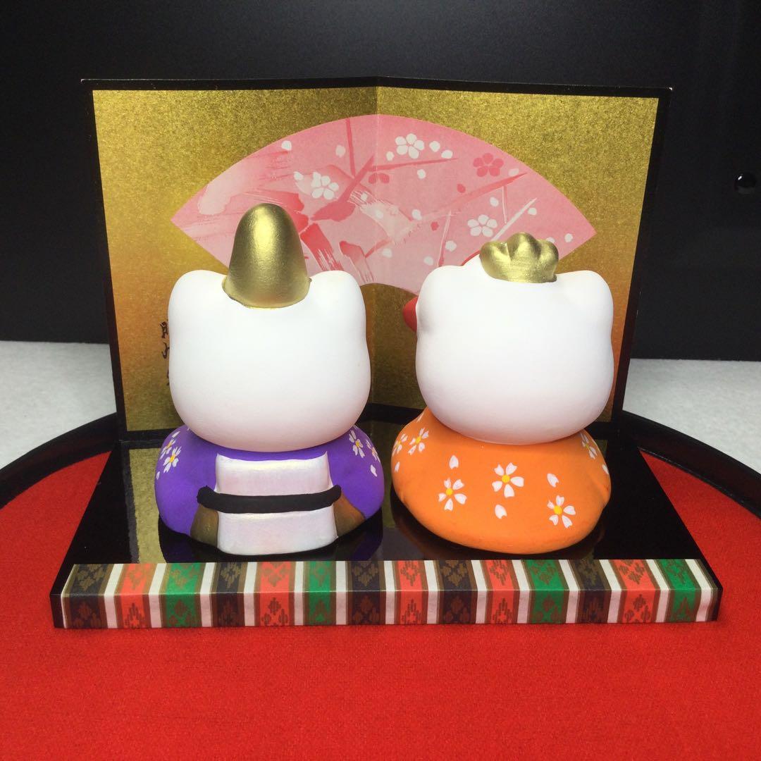 ハローキティ 雛人形セット　陶器　5体セット