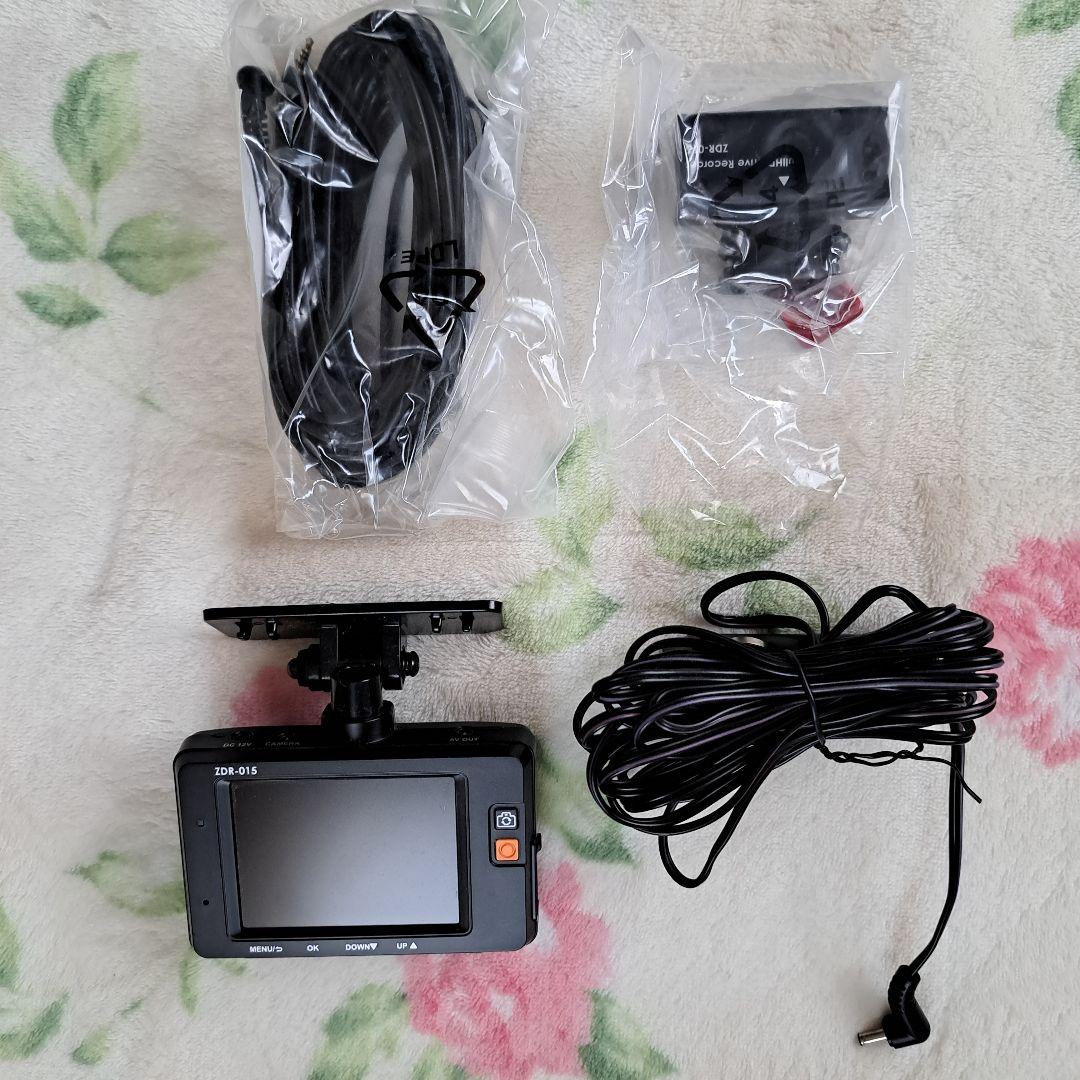 COMTEC ZDR-015 前後2カメラ ドライブレコーダー＋駐車監視コード付