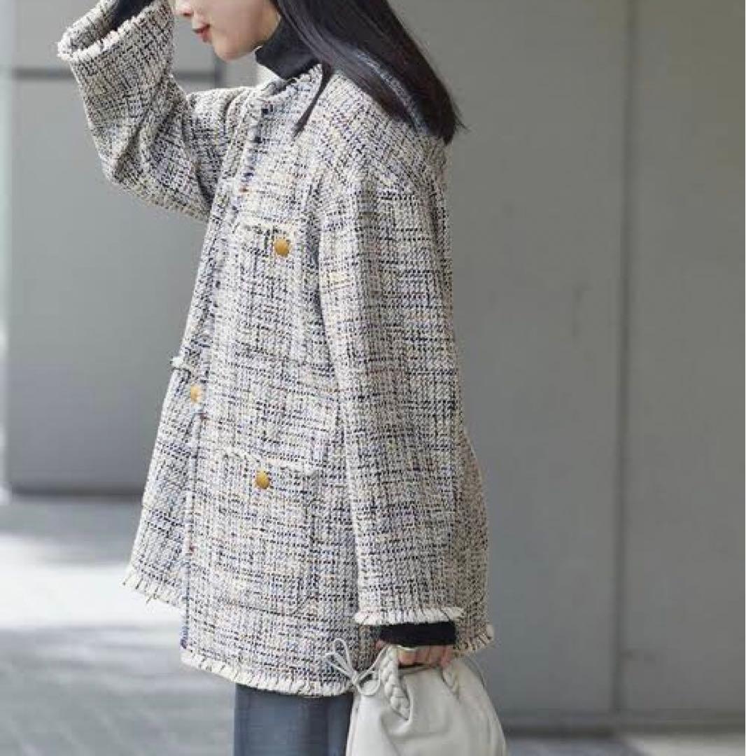 ジャーナルスタンダード レサージュ GIOLICA ラメツイードBIGジャケット