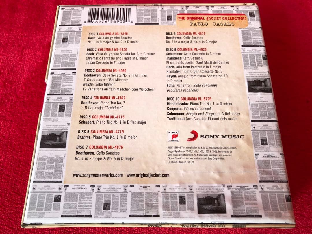 クラシック PABLO CASALS ORIGINAL JACKET COLLECTION