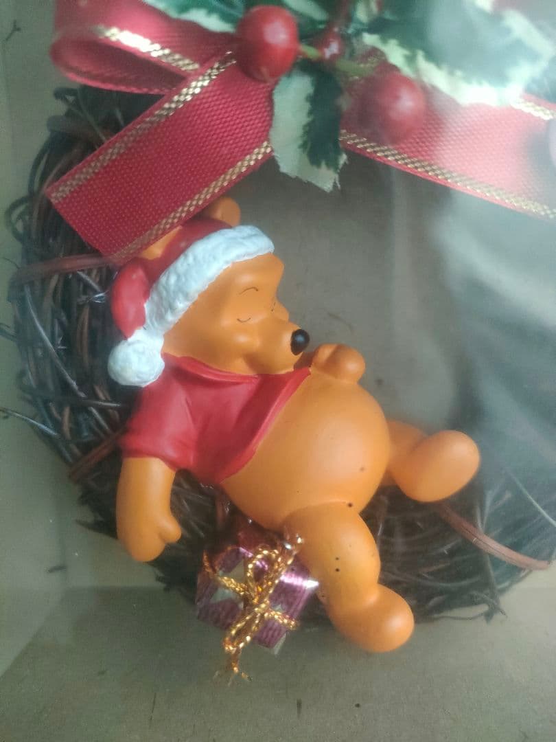 【未開封】東京ディズニーランド プーさん クリスマスリース 直径約10cm