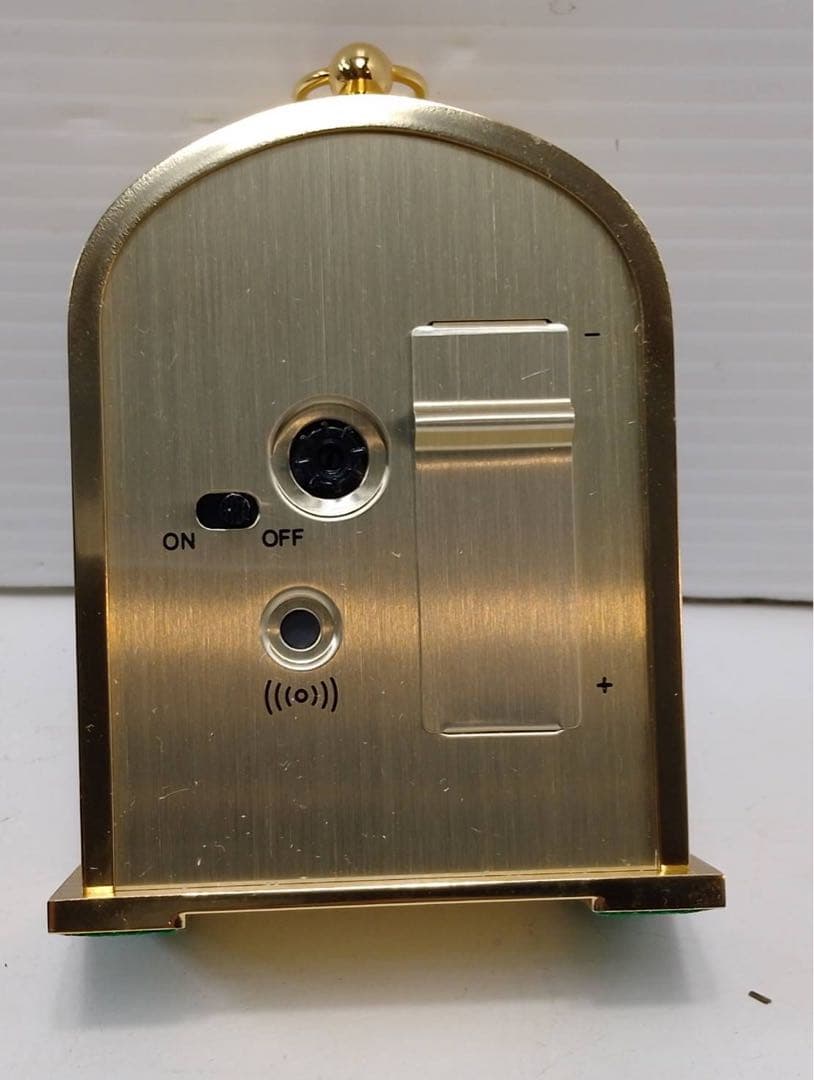 G2304【未使用】銀座和光 WAKO 置時計 ゴールド アーチ型 アラーム付