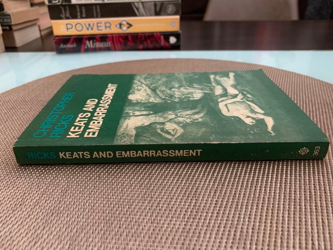 希少1974 KEATS AND EMBARRASSMENT