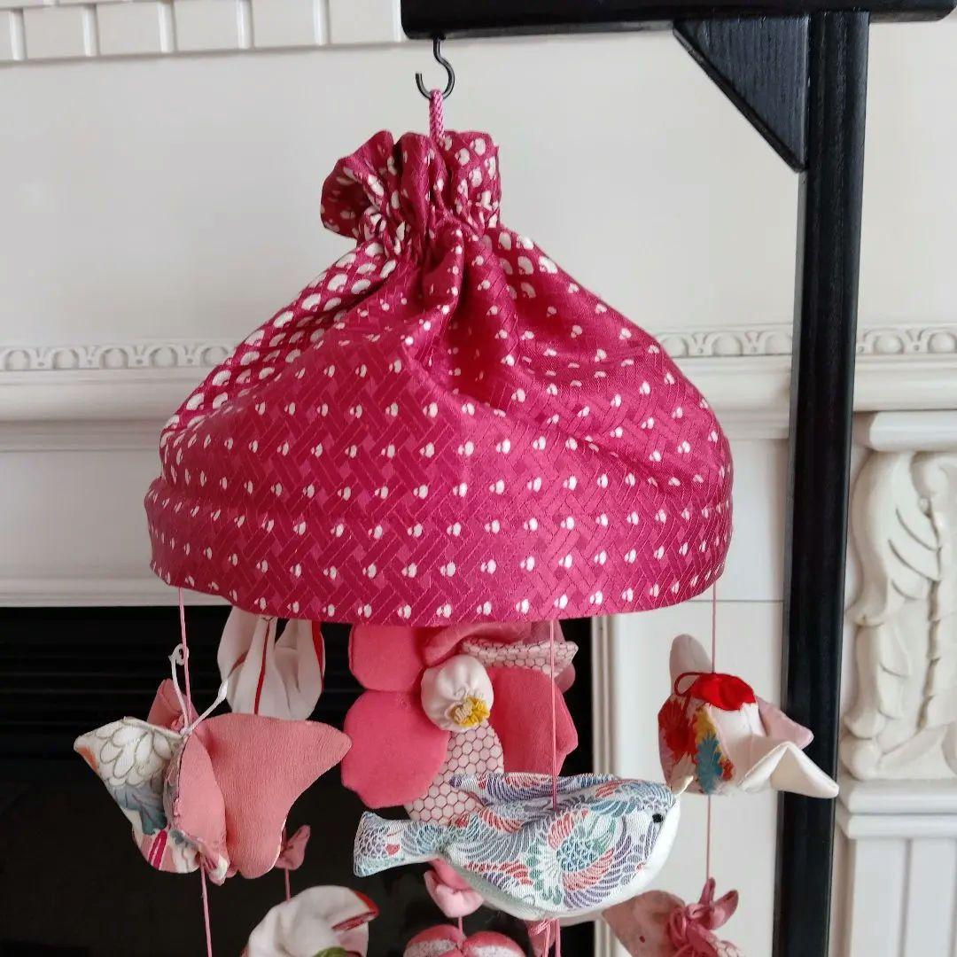 吊るし飾り　吊るし雛　ひな祭り　ちりめん細工 ✿傘付✿ ハンドメイド
